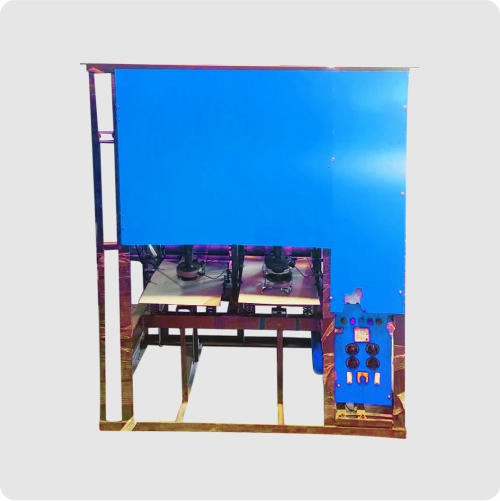 Double die paper plate making machine with side motor